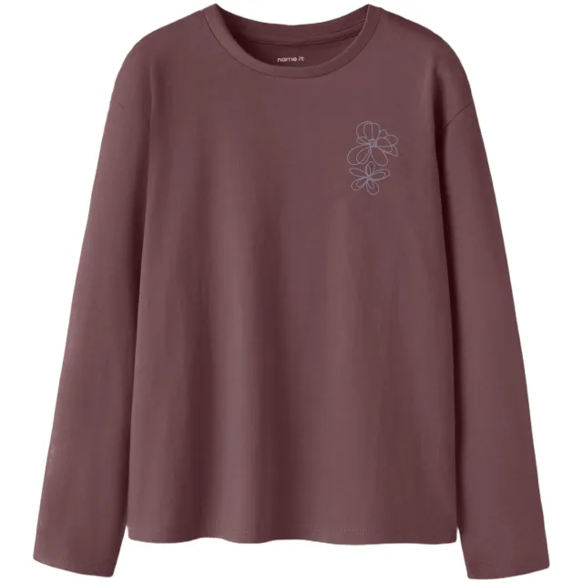 NAME IT longsleeve met print bruin