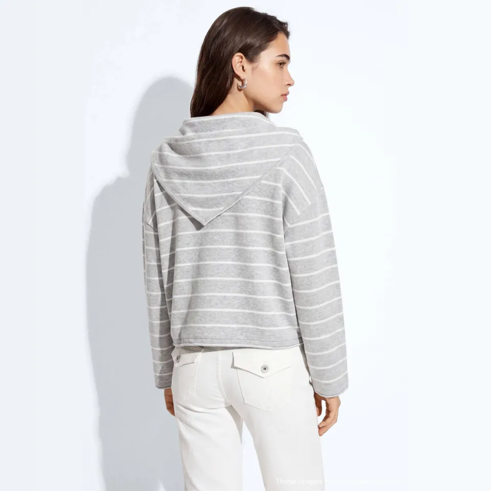 Mango gestreepte longsleeve grijs, foto 3
