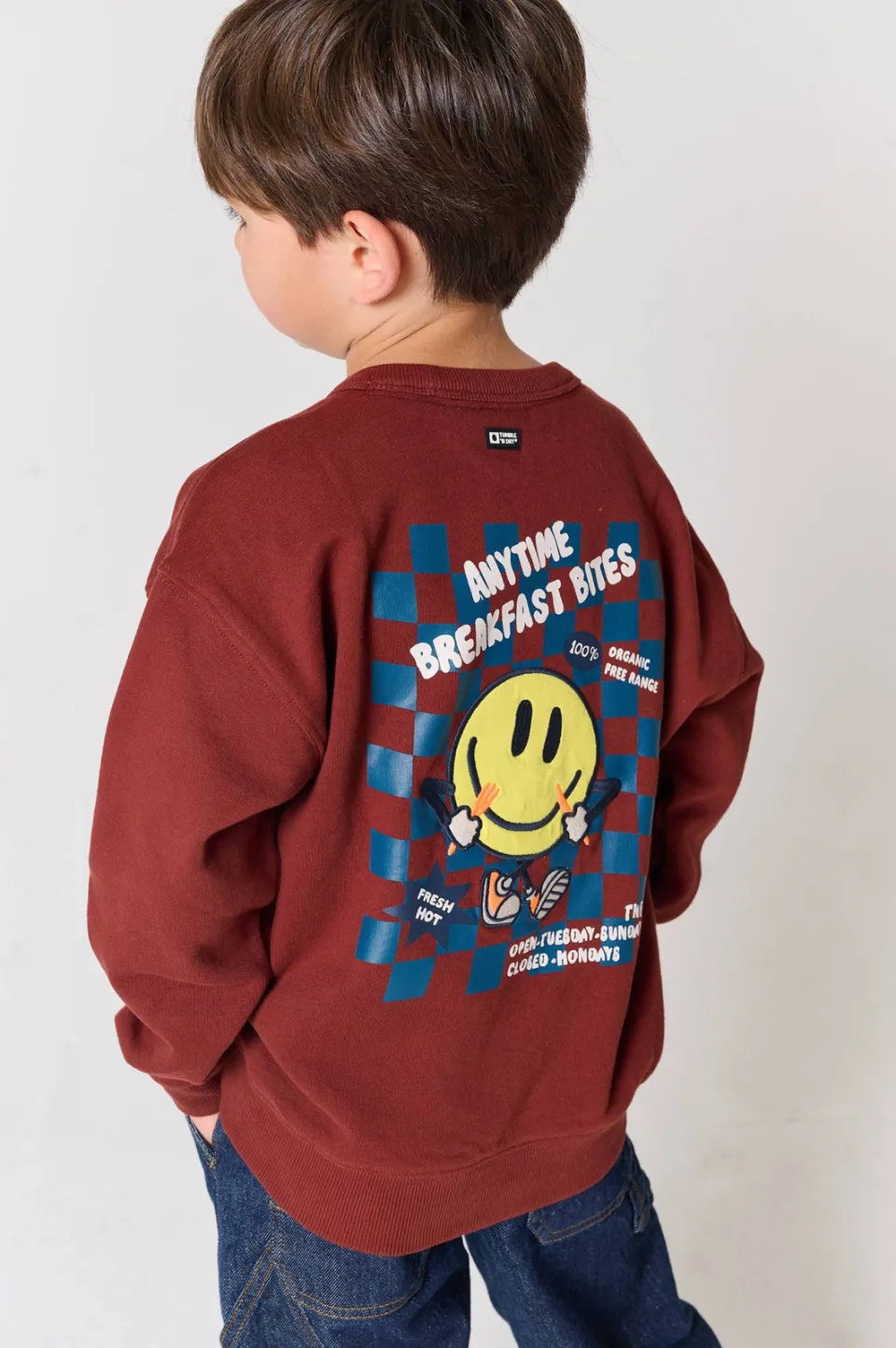 Tumble 'n Dry sweater met backprint en borduursels - rood, foto 4