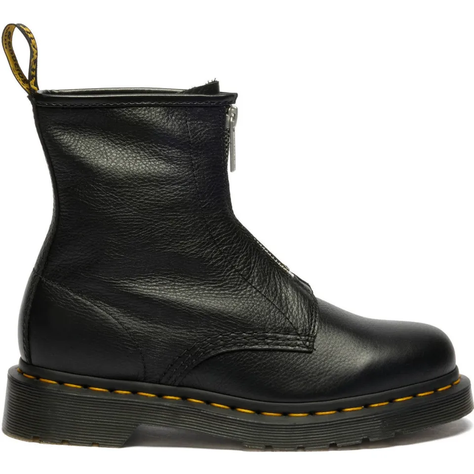 Dr. Martens 1460 Fz Black Virginia leren enkelboots zwart