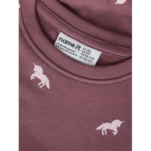 NAME IT MINI sweater paars, foto 3