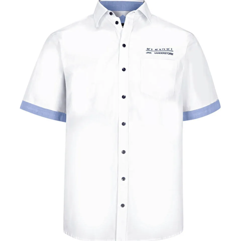 Jan Vanderstorm casual overhemd EVIN Plus Size - (set van 2) blauw, foto 3
