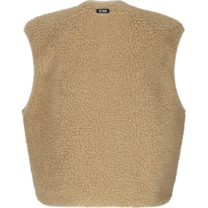 Retour Jeans teddy gilet - beige, foto 3