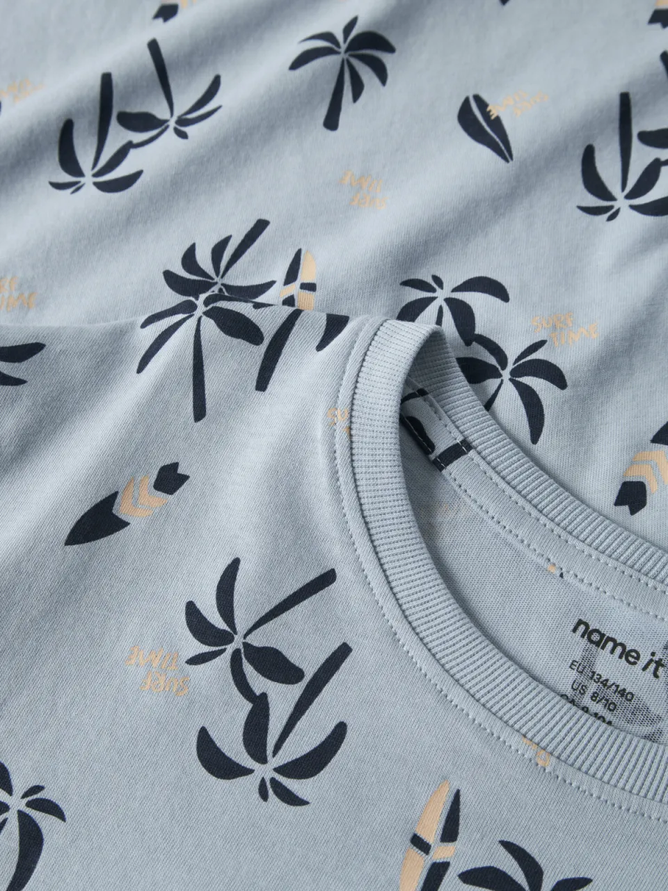 NAME IT KIDS T-shirt lichtblauw met allover print lichtblauw/donkerblauw, foto 4