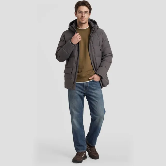 KRAKATAU winterparka - grijs Mudstone