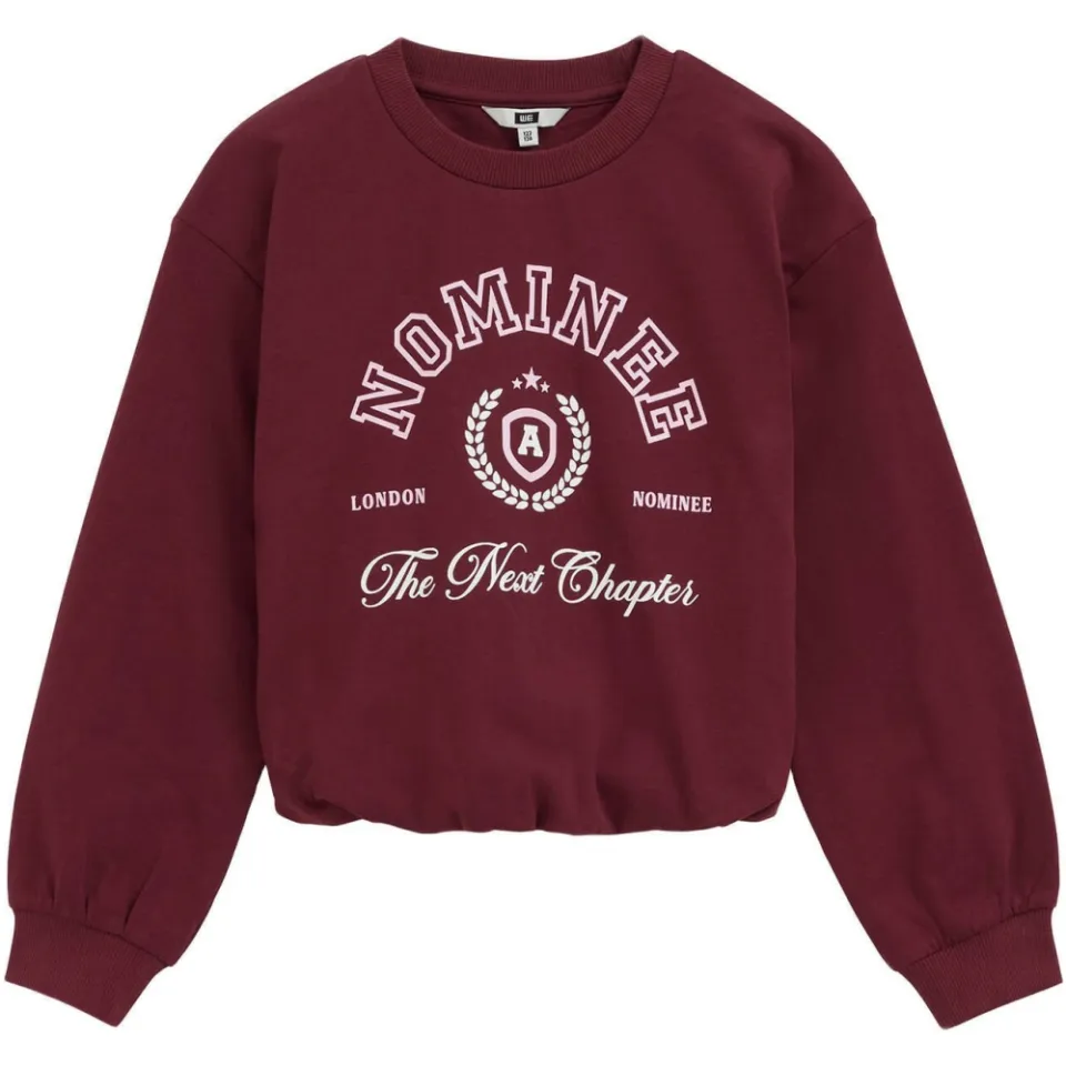 WE Fashion sweater met backprint - donkerrood, foto 2
