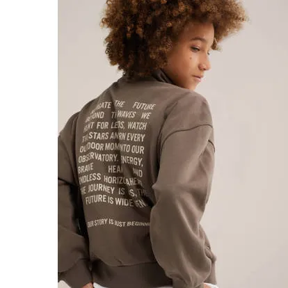 WE Fashion sweater - bruin, foto 4