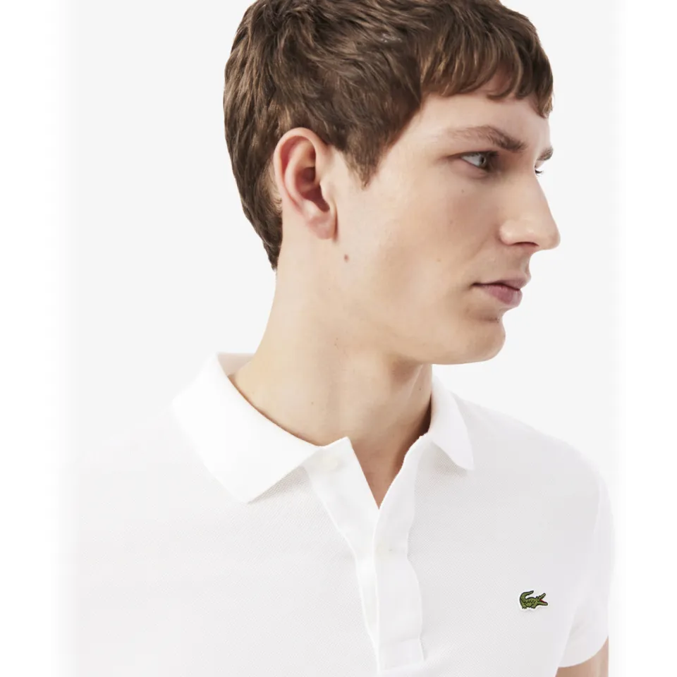 Lacoste slim polo wit, foto 4