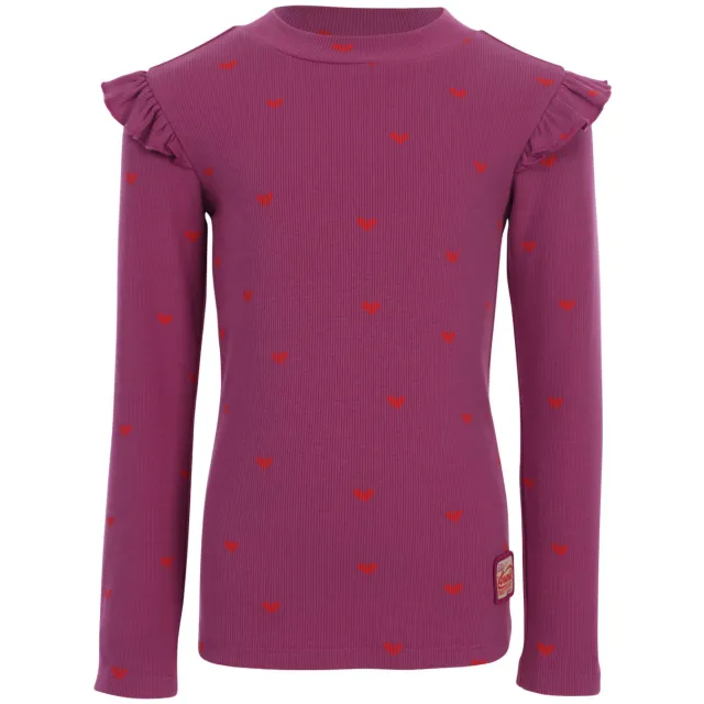 LOOXS little aansluitende longsleeve paars, foto 2