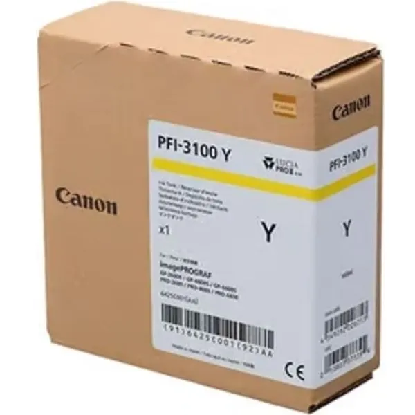 Canon PFI-3100Y Inktcartridge Geel, foto 2