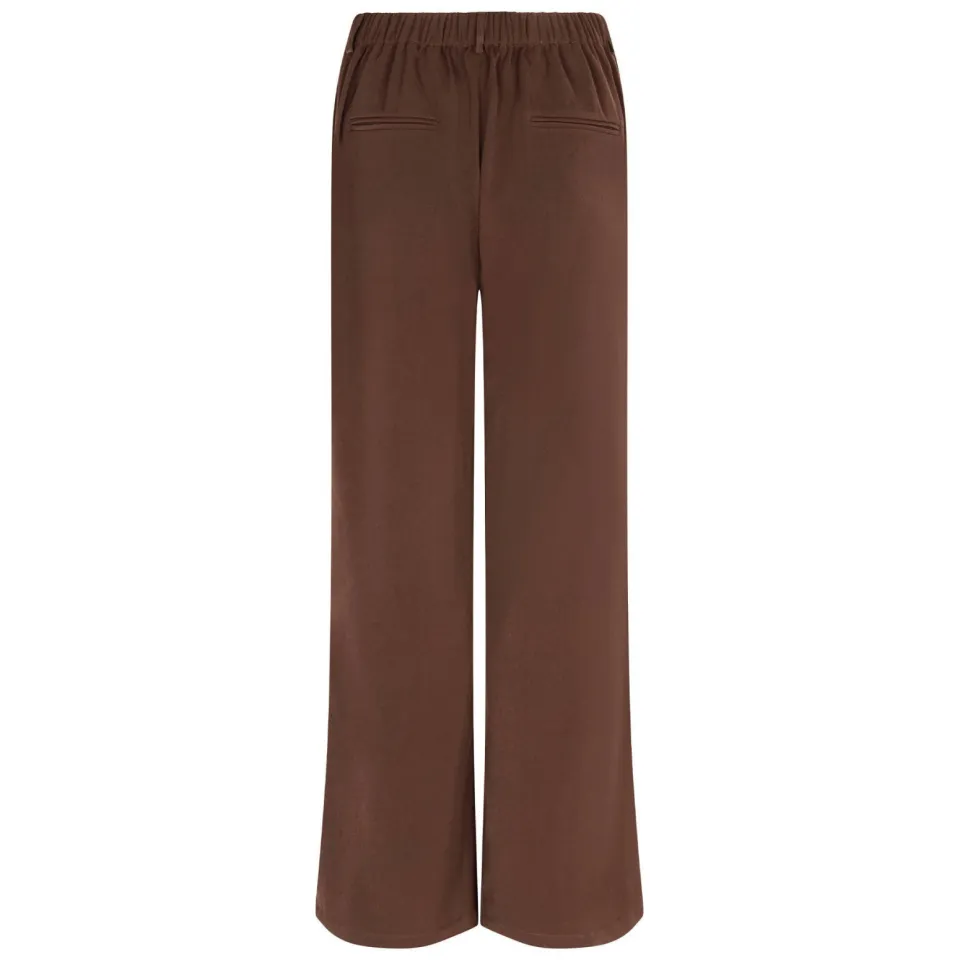 Ydence wide leg broek - bruin, foto 2