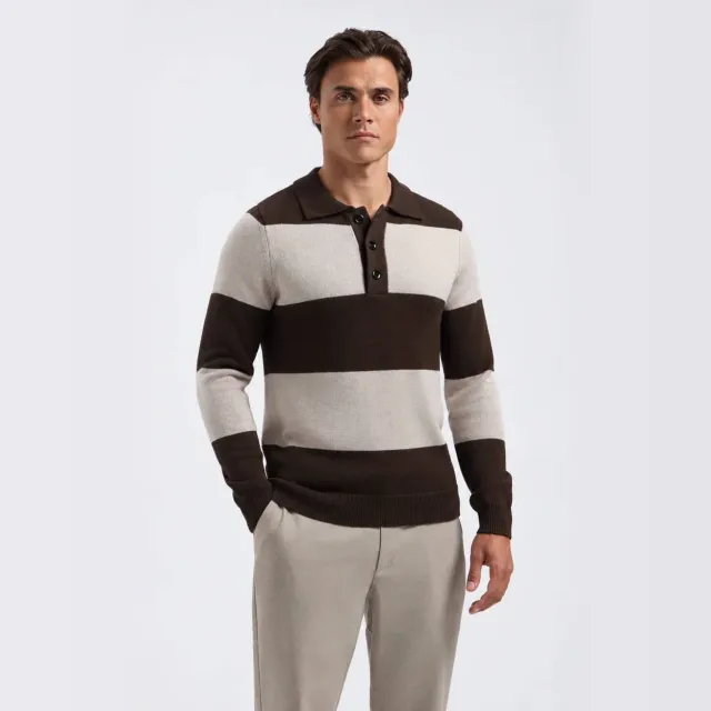 Saint Steve Heren Polo's & T-shirts Harry - Bruin, foto 2