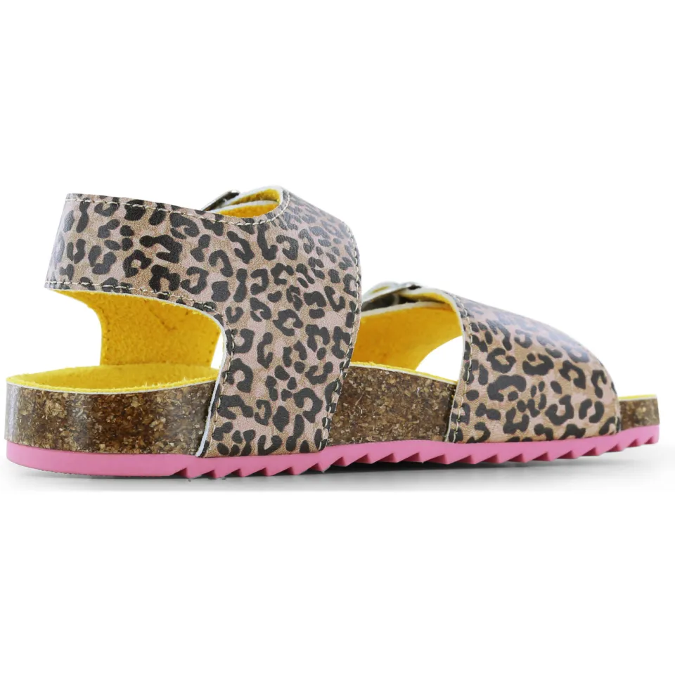 Go Banana's sandalen met panterprint bruin, foto 3