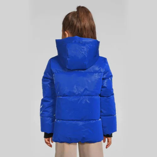 Coolcat gecoate pufferjas Jessy blauw, foto 7