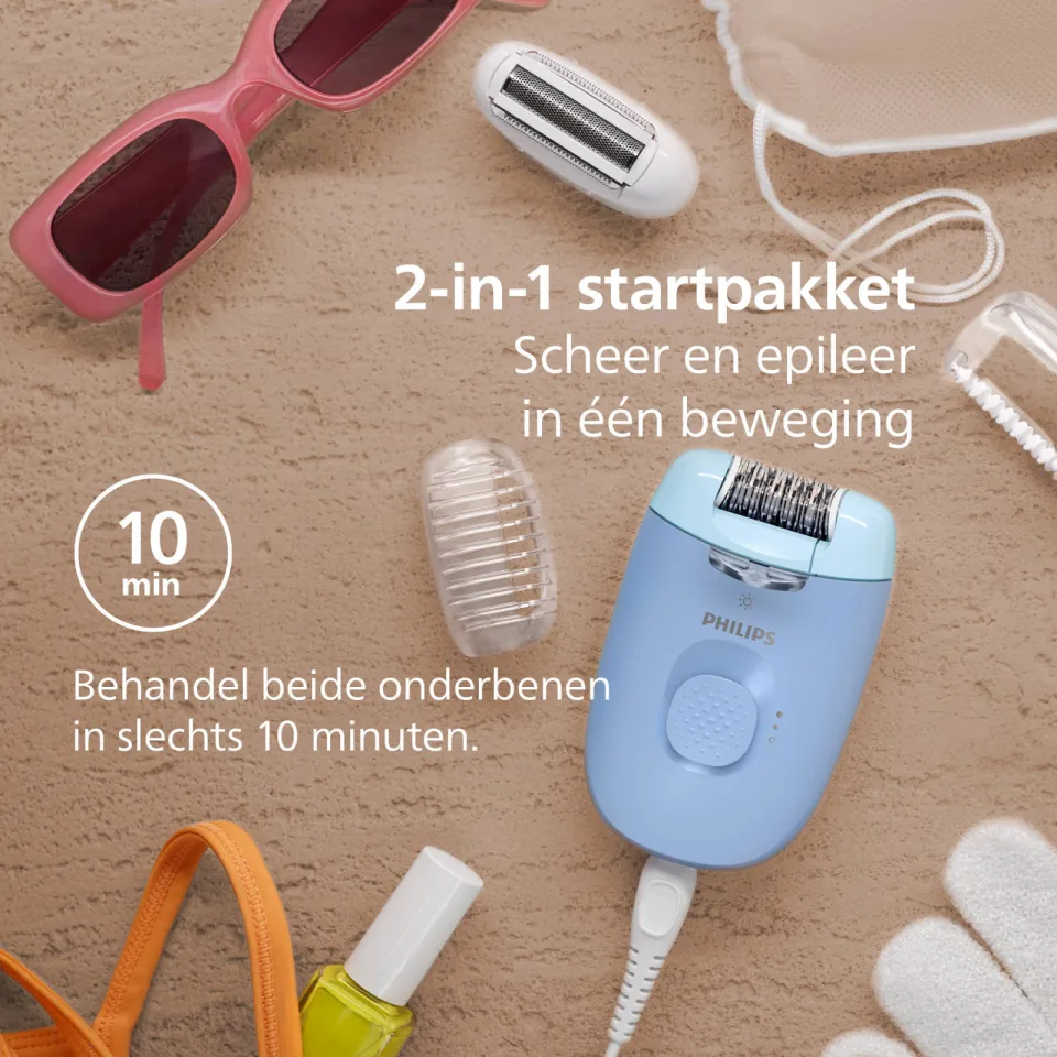 Philips BRE247/00 epilator blauw, foto 3