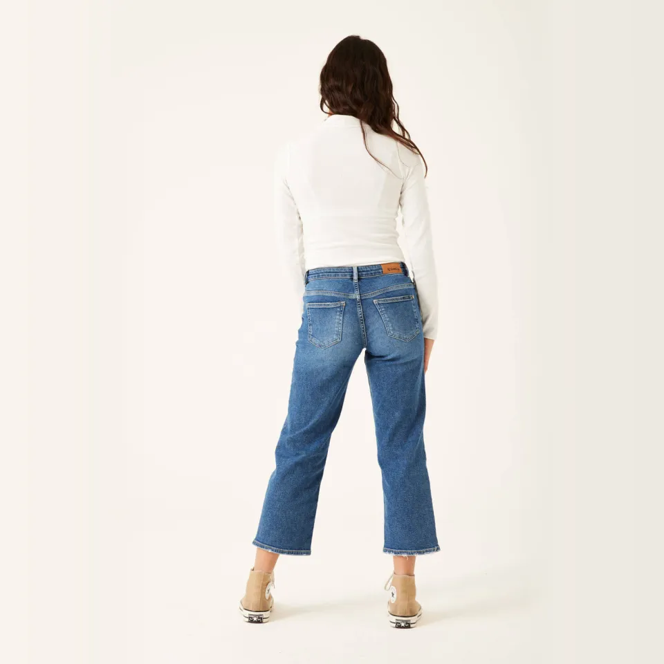 Garcia cropped straight leg jeans 576 Mylah dark used, foto 5