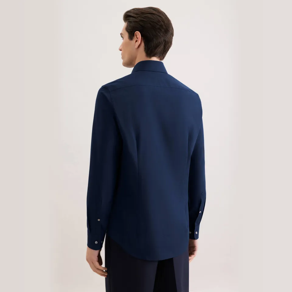 Seidensticker slim fit overhemd donkerblauw, foto 4
