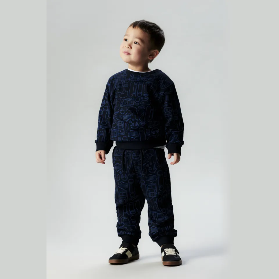 NAME IT MINI sweater donkerblauw, foto 4