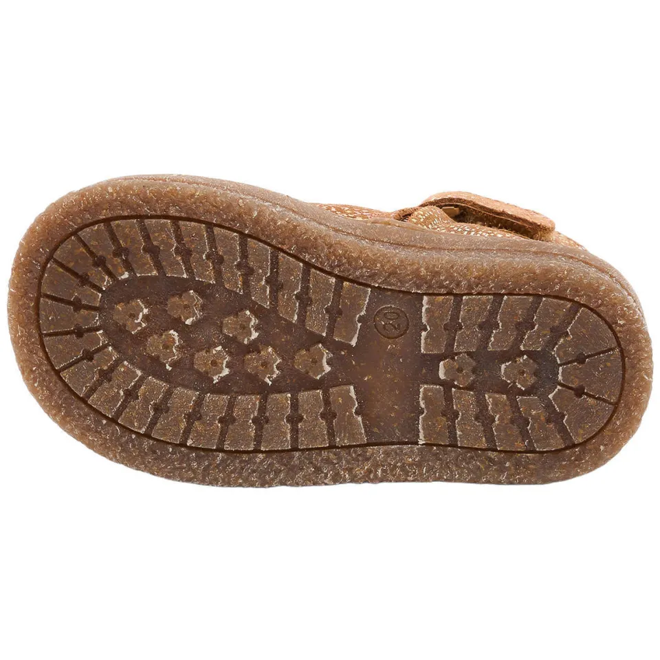 Bisgaard leren enkelboots met print - cognac, foto 3