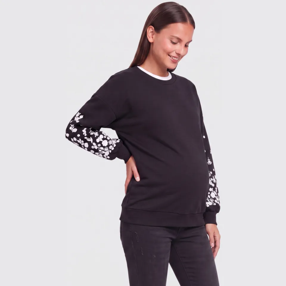 Only MATERNITY zwangerschaps sweater zwart, foto 4