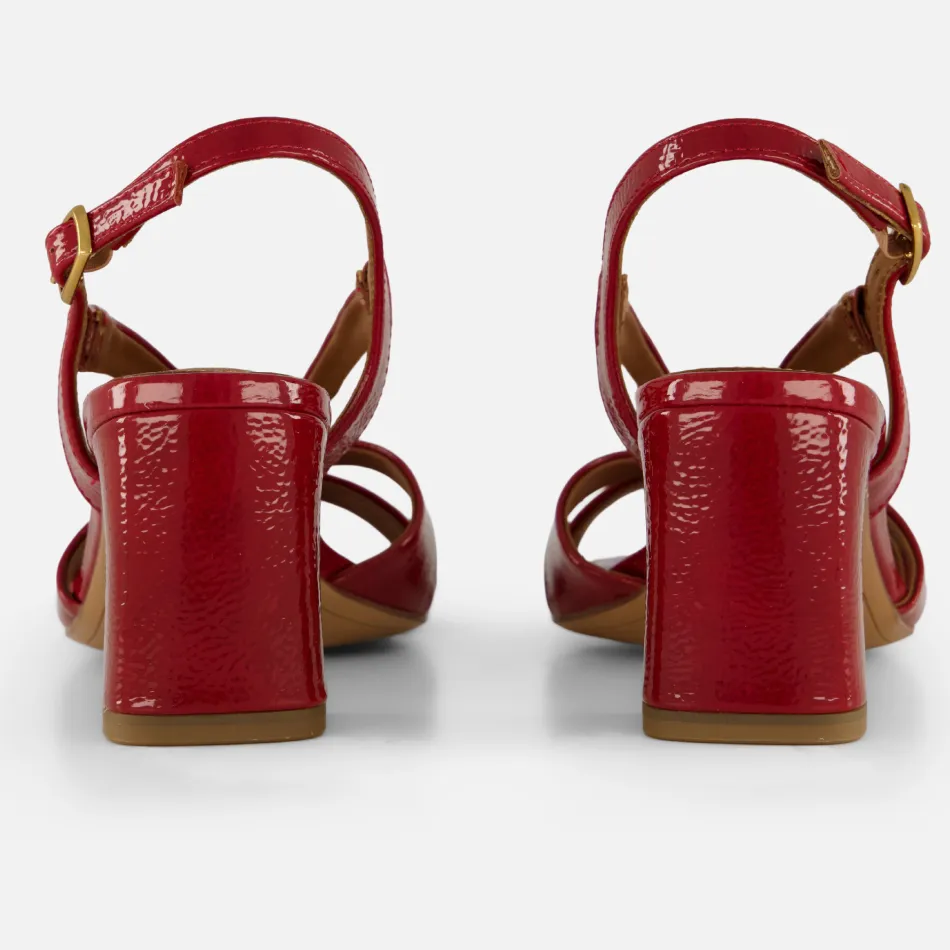 Tamaris hak sandalen rood, foto 3