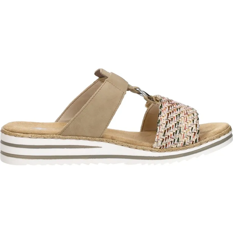 Rieker V06P9 slippers beige, foto 7