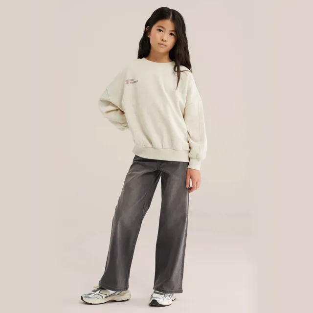 WE Fashion wide leg jeans - grijs Grey denim