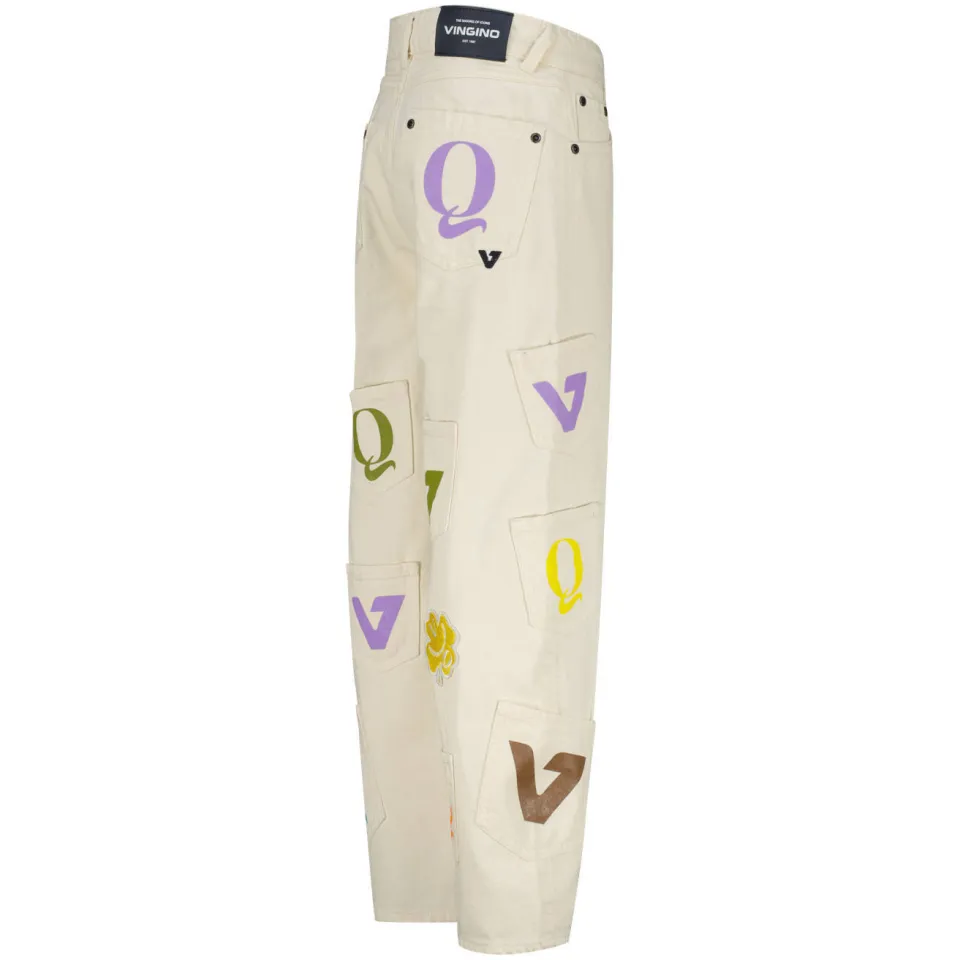 Quinns by Vingino Lorenzo loose fit jeans wit, foto 4