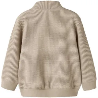 NAME IT MINI gebreide trui - beige Jongens Katoen Opstaande kraag Effen, foto 2