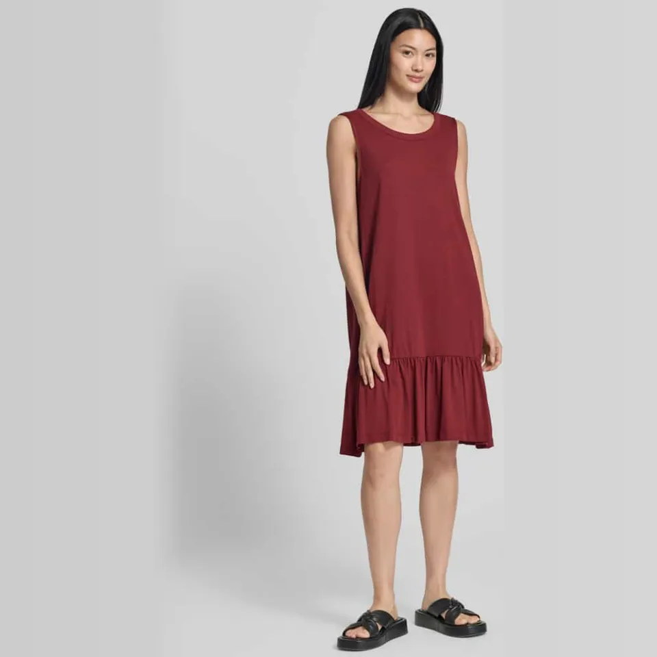 S.Oliver relaxed fit mini jurk donkerrood, foto 5