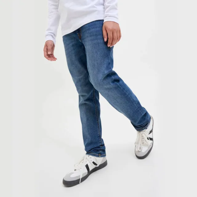 Jack & Jones JUNIOR low waist slim fit jeans dark blue denim, foto 3