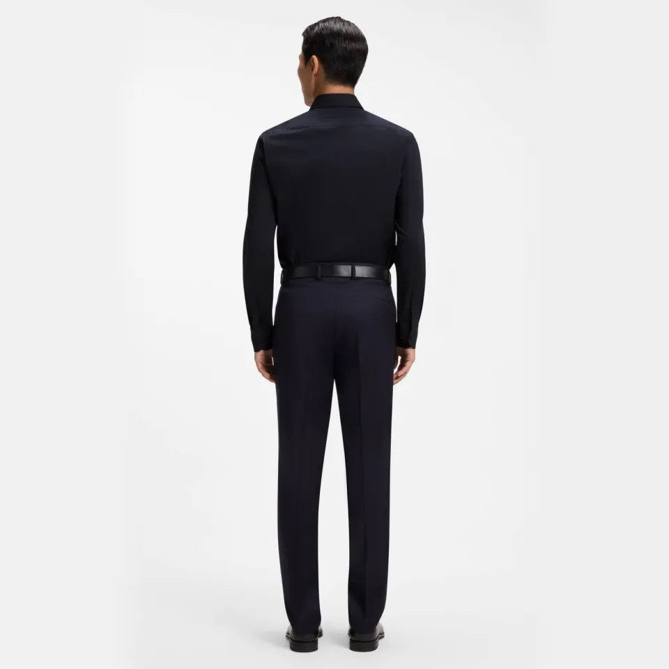 Boss slim fit overhemd H-HANK dark blue, foto 3