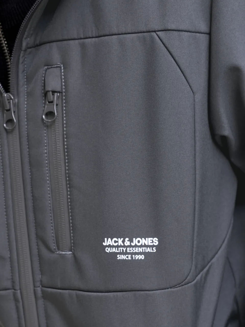 Jack & Jones Junior softshell jas antraciet, foto 5