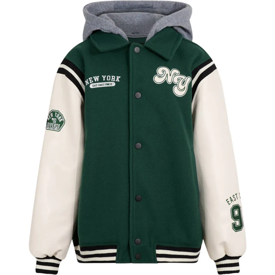 Shoeby baseball jack met tekst groen, foto 2