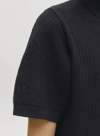 Jack & Jones JUNIOR polo zwart fijn gebreid, foto 6