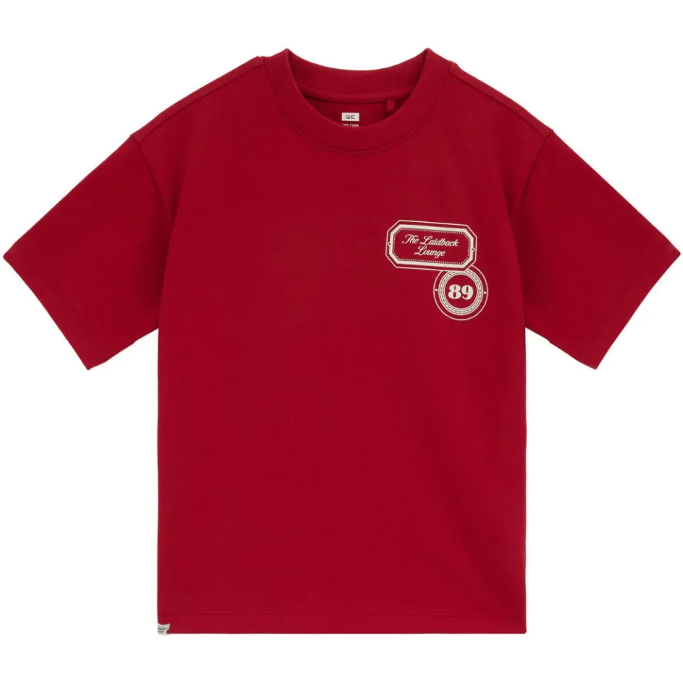 WE Fashion T-shirt rood met backprint, foto 2