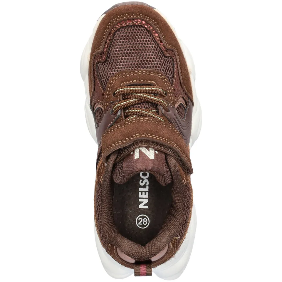 Nelson Kids chunky suède sneakers - bruin, foto 3