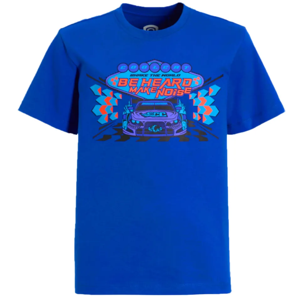 Coolcat Tristan T-shirt met race car print blauw, foto 2