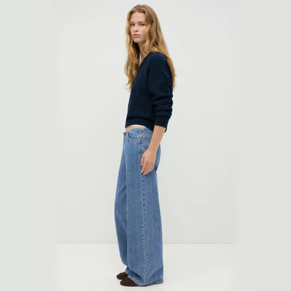 Mango TEEN wide leg jeans - mediumblauw, foto 3