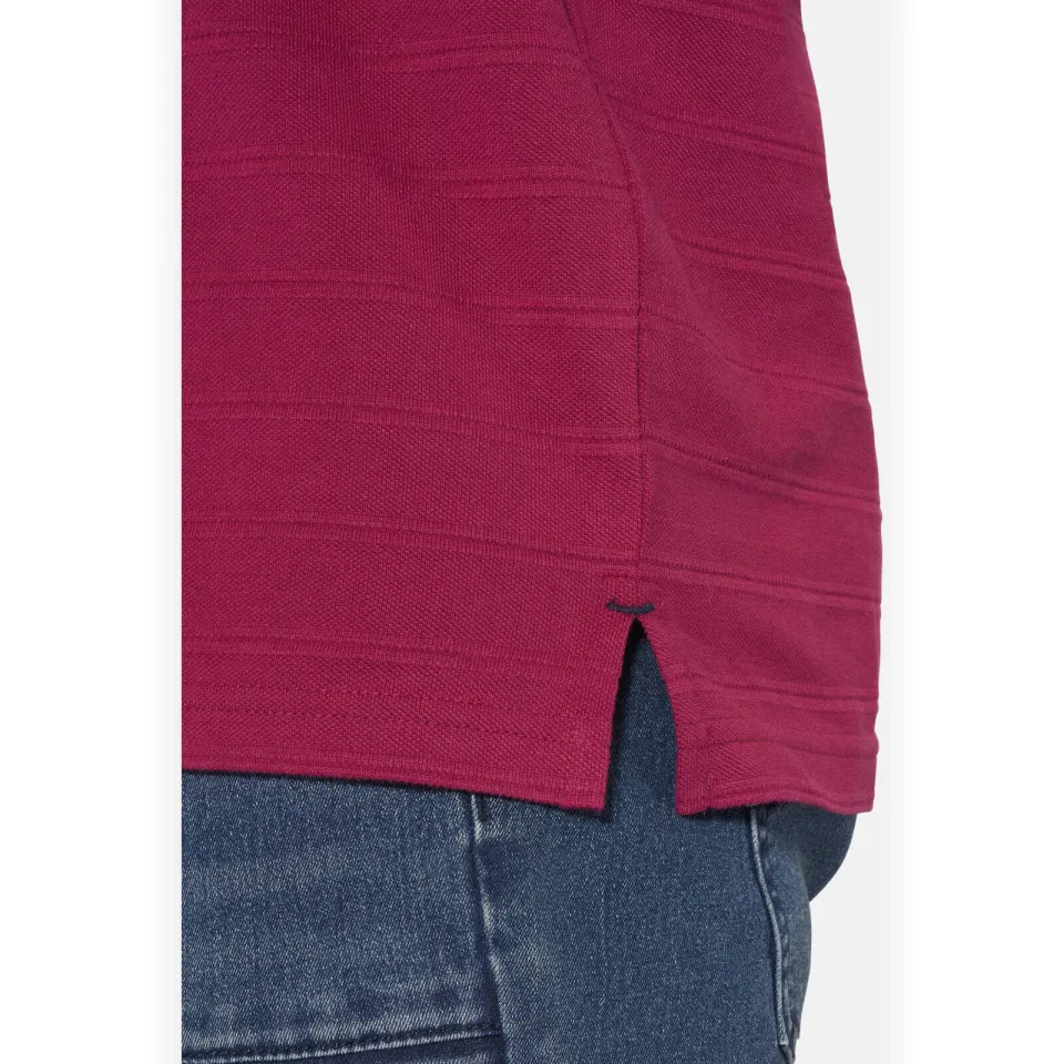 Jan Vanderstorm Loose polo Plus Size MAKSE donkerrood, foto 7