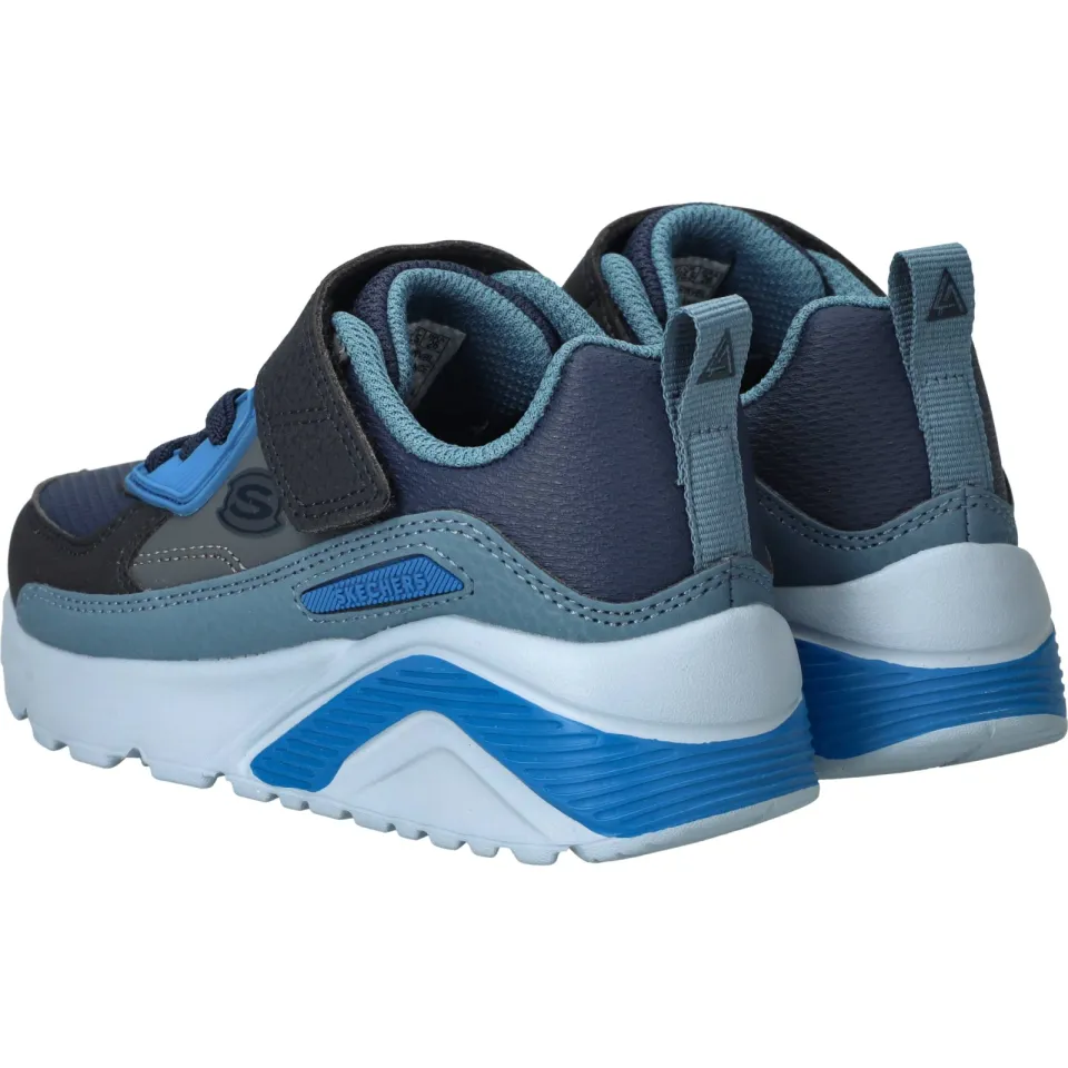 Skechers Uno Lite Revival Edge sneaker blauw, foto 4