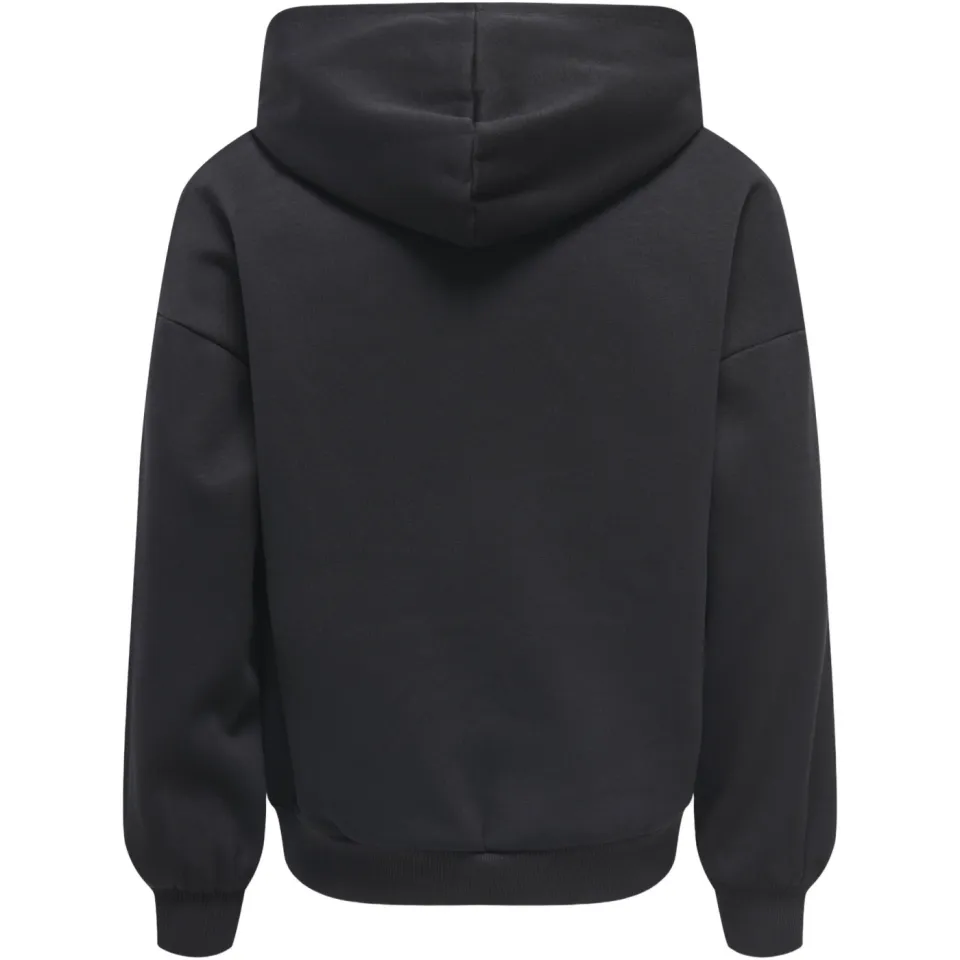 KIDS ONLY GIRL hoodie met print - zwart Sweater Meisjes Katoen Capuchon, foto 2