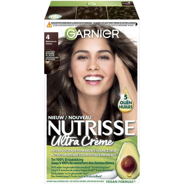Garnier Nutrisse Ultra Crème haarkleuring 4 middenbruin