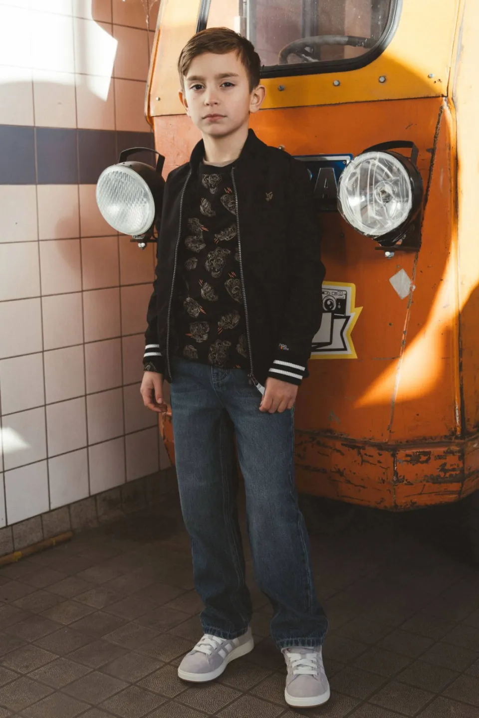 TYGO & vito jersey longsleeve met print zwart, foto 4