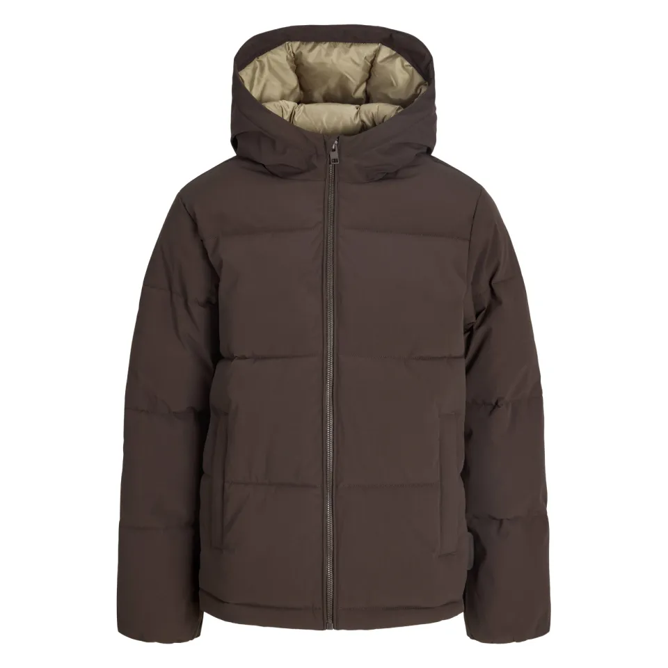 Jack & Jones Galaxy puffer winterjas bruin, foto 2