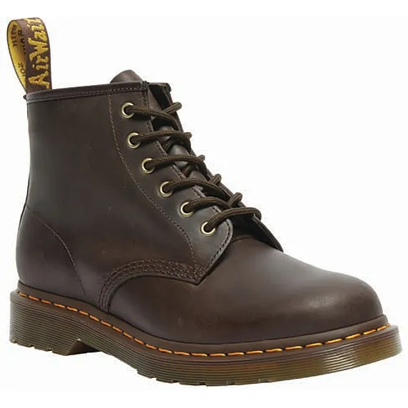 Dr. Martens 101 laarzen crazy horse donkerbruin