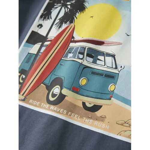 NAME IT KIDS T-shirt indigo blauw, foto 3