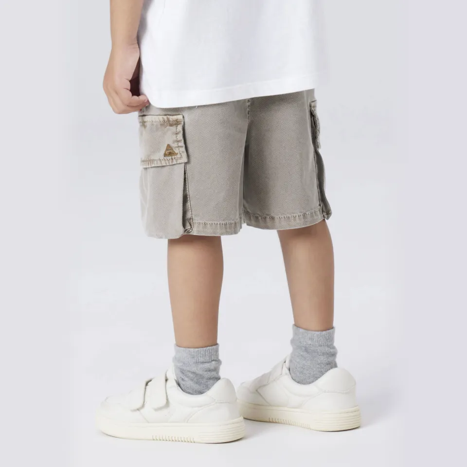 NAME IT MINI cargoshort grijsbruin, foto 5
