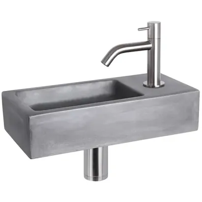 Differnz Fonteinset Mix&match Ravo Beton Gebogen Mat Chroom