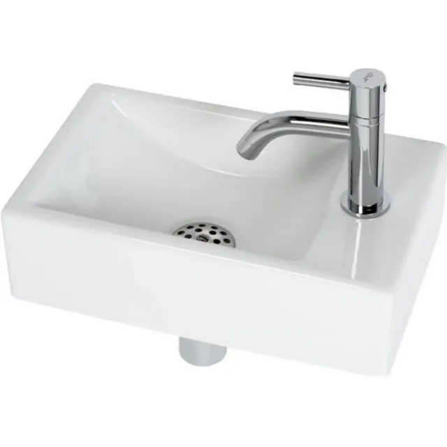 Plieger Fonteinset Austin 37x23 cm Wit Kraangat Rechts